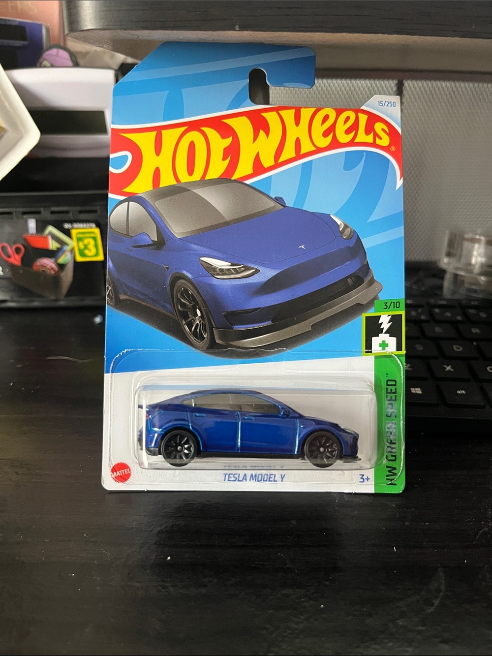 Hot Wheels Tesla Model Y Toy Car - Blue